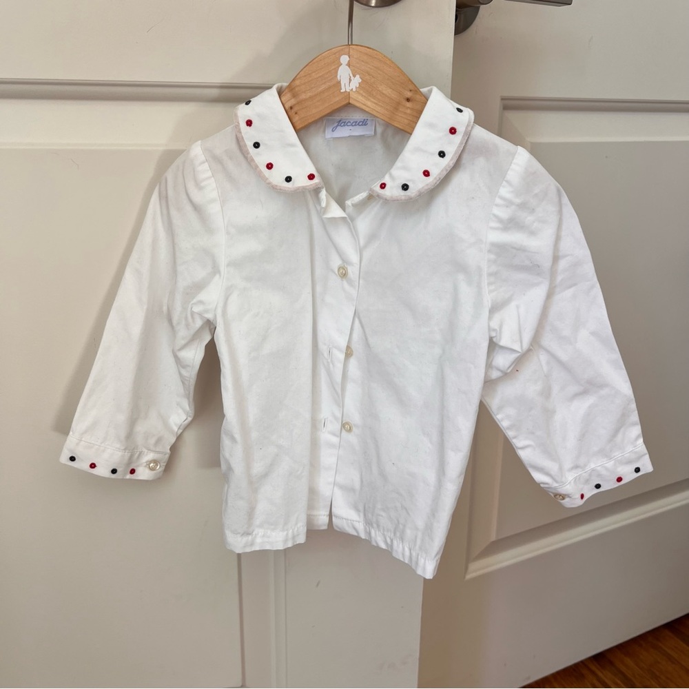 Jacadi baby poplin button down
